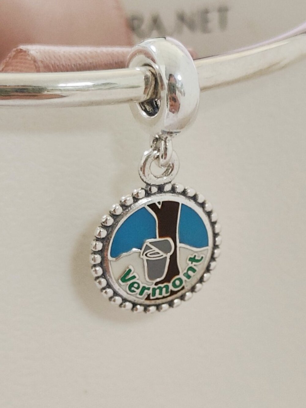 Pandora Vermont Exclusive Dangle Charm S925 Sterling Silver Bracelet Pendant